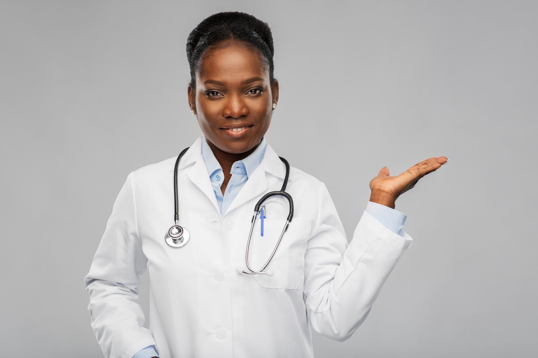 African American Female Doctor with Stethoscope